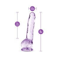 Naturally Yours Crystalline 8 in. Dildo Amethyst