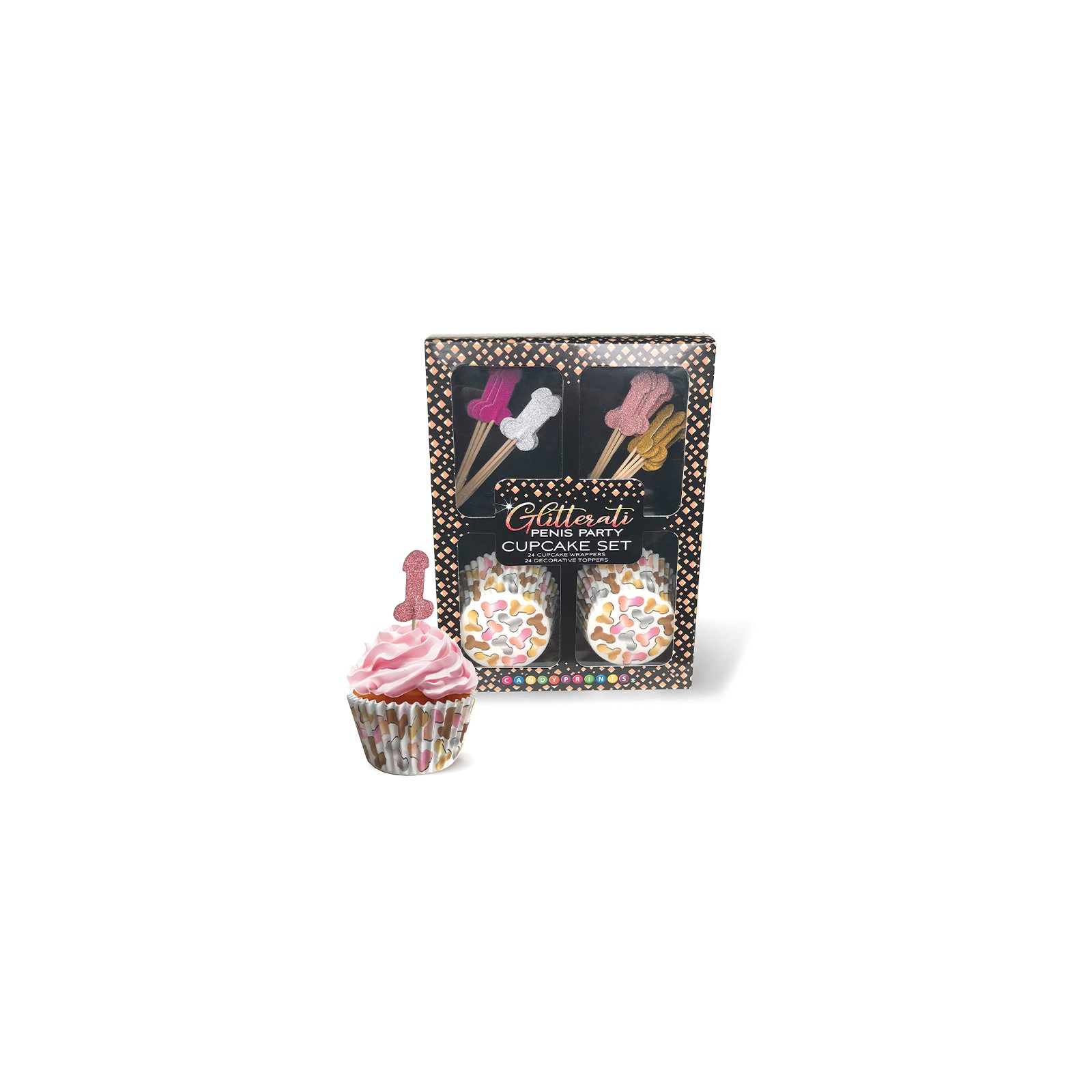 Glitterati Penis Party Cupcake Set