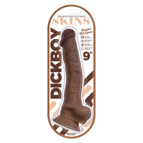 Dickboy Skins 9 in. Dildo Caramel - Realistic Pleasure