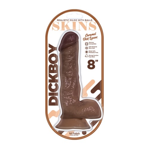 DICKBOY Skins 8 in. Dildo Caramel Lovers