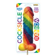 Rainbow Cocksicle Pecker Shaped Lollipop