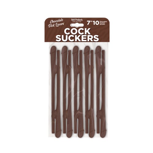 Skins Pecker Straws Chocolate Lovers 10-Pack