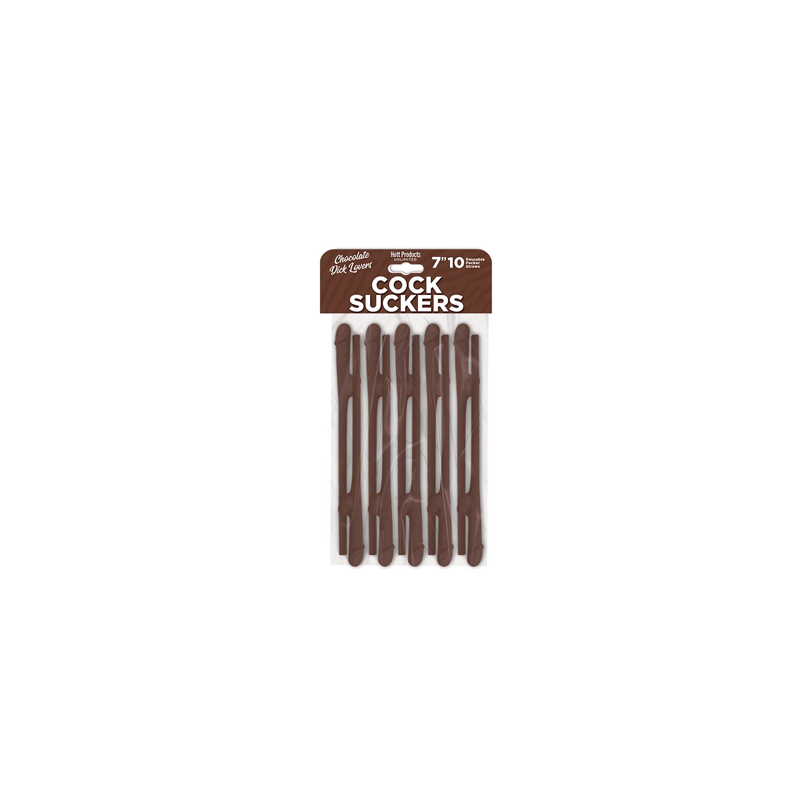 Pajitas Pecker Skins Chocolate Lovers Paquete de 10