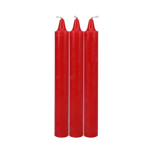 Japanese Drip Candles Red 3-Pack