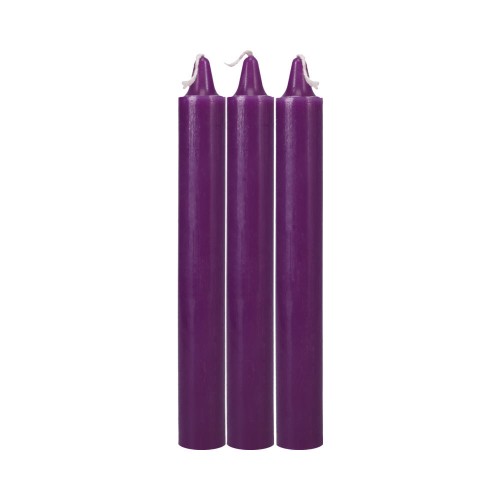 Velas Japonesas Goteadoras 3-Pack Púrpura para Juego de Sensaciones