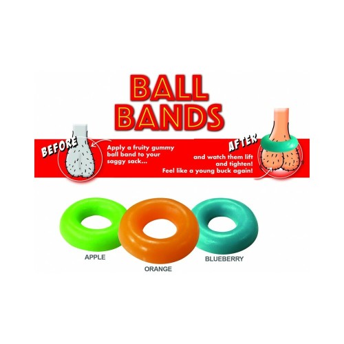 Gummy Ball Bands 3-Pack Edible Fun