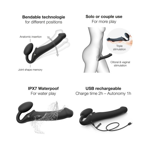 Estrapón Vibrante y Flexionable Strap-On-Me Control Remoto