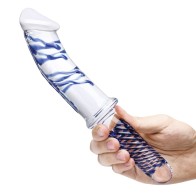 Glas Dildo de Vidrio Realista de 11 in. de Doble Punta - Placer Definitivo