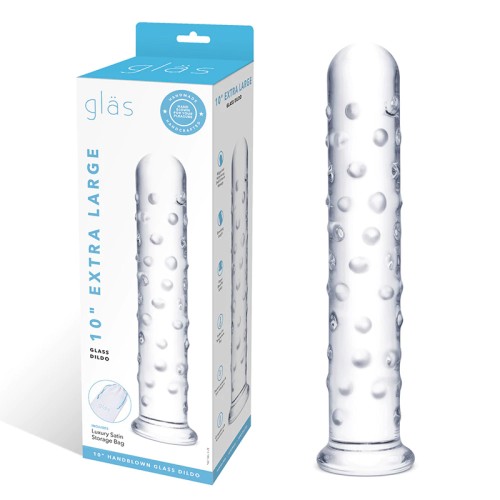 Dildo de Vidrio Extra Grande Glas 10 in - Placer Intenso