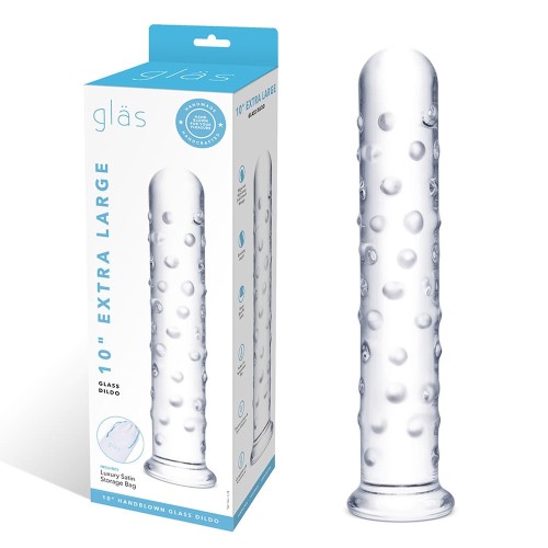 Dildo de Vidrio Extra Grande Glas 10 in - Placer Intenso