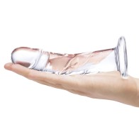 Glas Curved Realistic Glass Dildo 7 in. with Veins