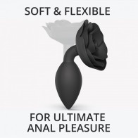 Plug Anal de Silicona Open Roses para Placer Elegante