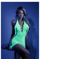 Fantasy Lingerie Net Halter Dress