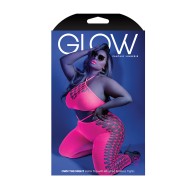 Fantasy Lingerie Glow Own The Night Crop Bodystocking