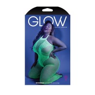 Body Crotchless Glow Moonbeam de Fantasy Lingerie Verde