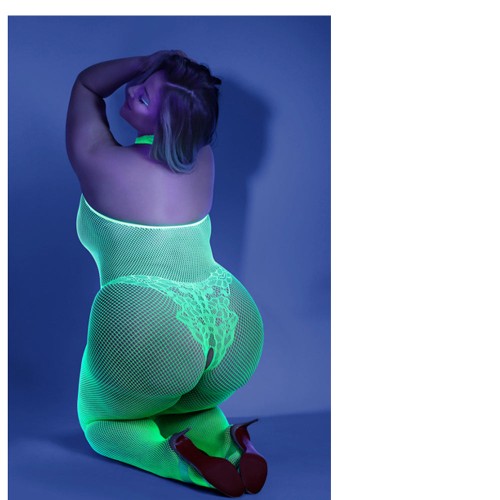 Body Crotchless Glow Moonbeam de Fantasy Lingerie Verde