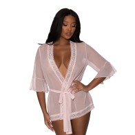 Magic Silk Seabreeze Lace Trim Robe for Elegant Comfort