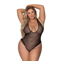 Teddy Plunge Negra Magic Silk Girl Next Door Talla Reina