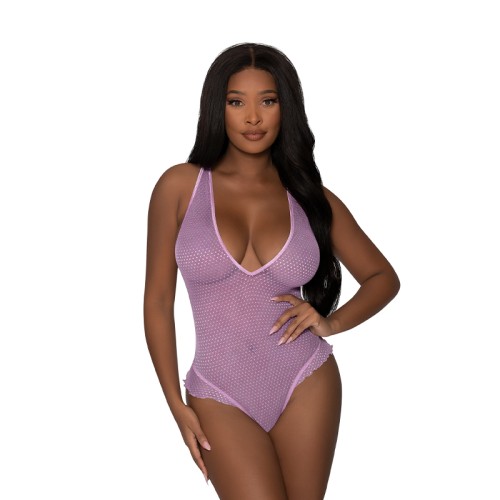 Magic Silk Girl Next Door Plunge Teddy Lilac