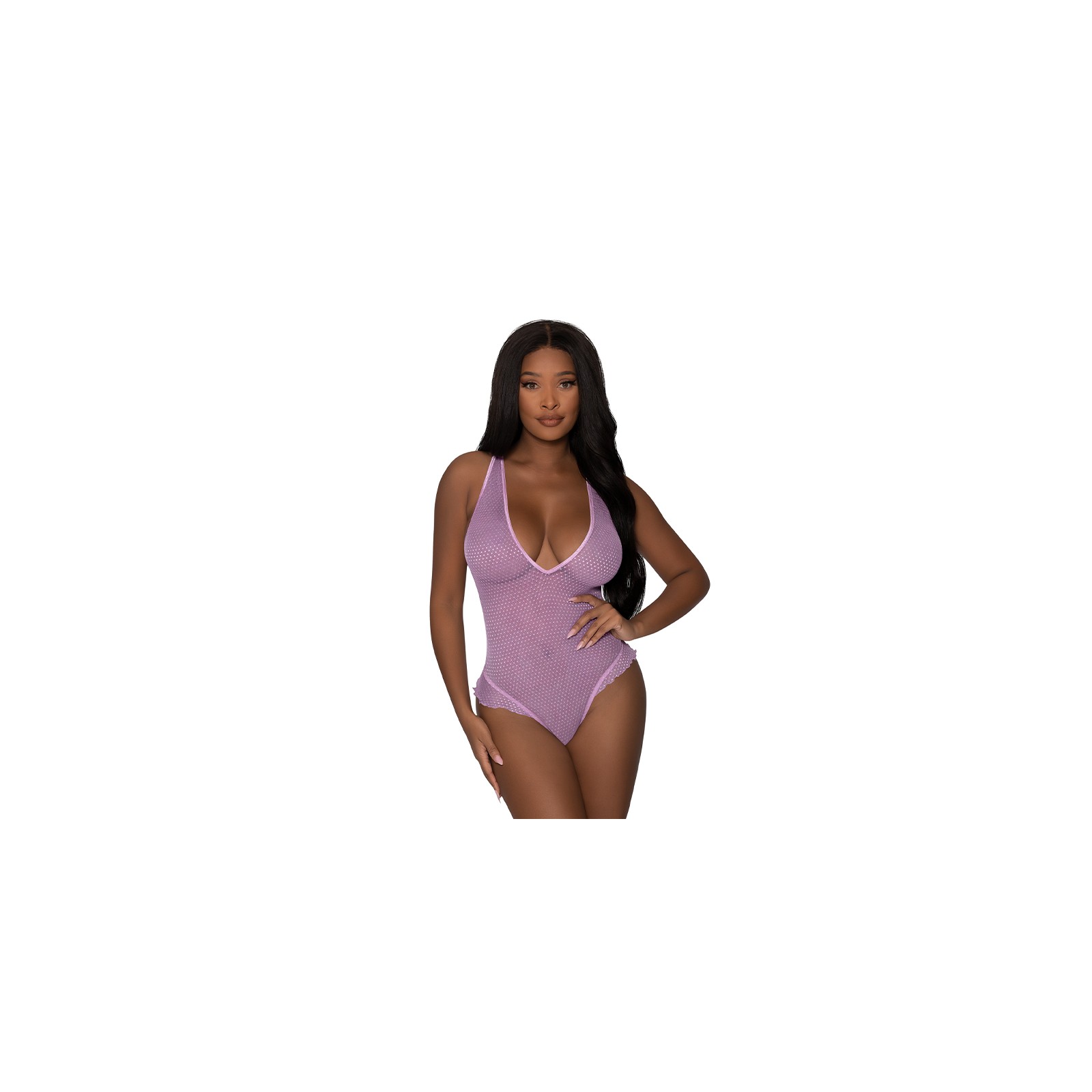 Magic Silk Girl Next Door Plunge Teddy Lilac