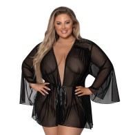 Magic Silk Modern Romance Short Robe for Elegant Nights