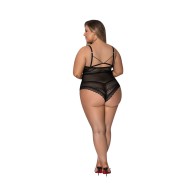 Teddy Cheeky Modern Romance Magic Silk Negro Talla Reina