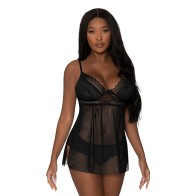 Babydoll y Tanga Modern Romance Magic Silk