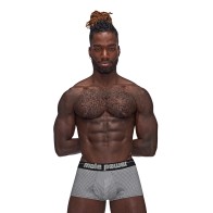 Male Power Sexagon Mini Shorts Gray