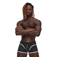 Male Power Sport Mesh Mini Shorts for Athletic Appeal