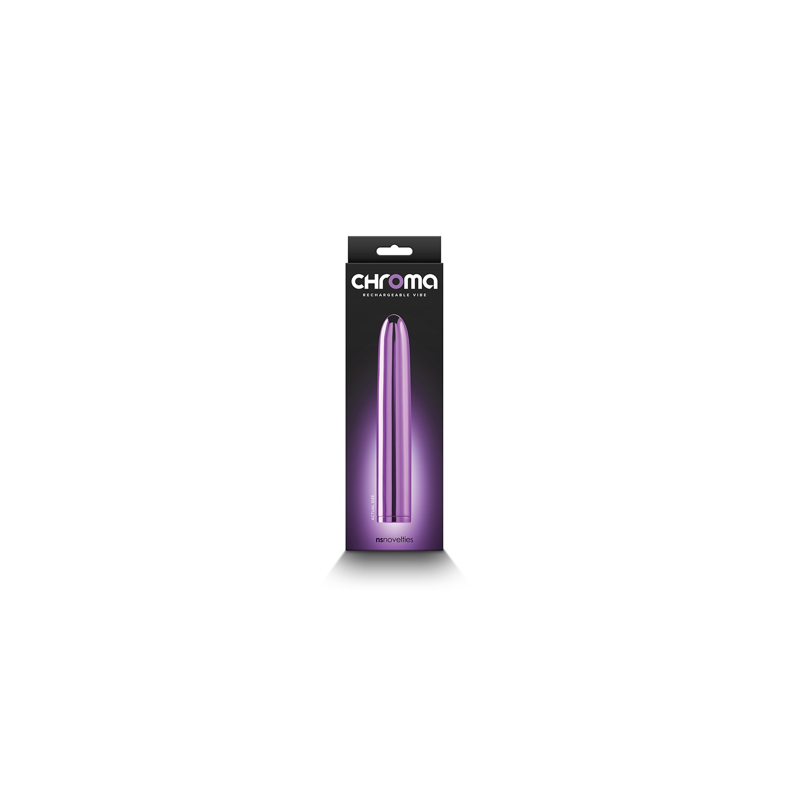 Chroma 7 in. Rechargeable Vibrator Purple