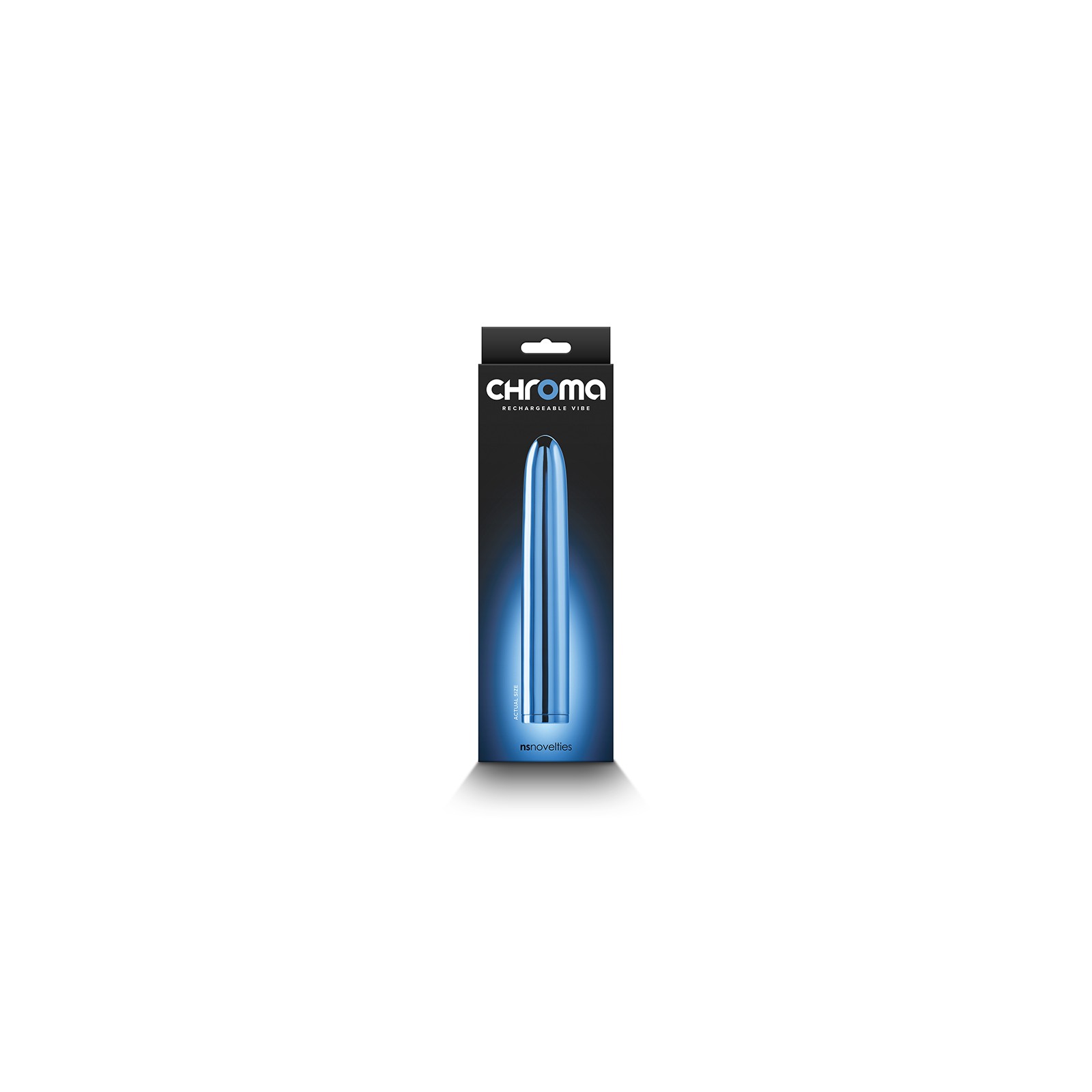 Chroma 7in. Rechargeable Vibrator - Blue