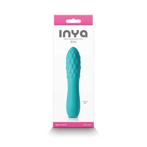 Vibrador Recargable INYA Rita Verde Azulado