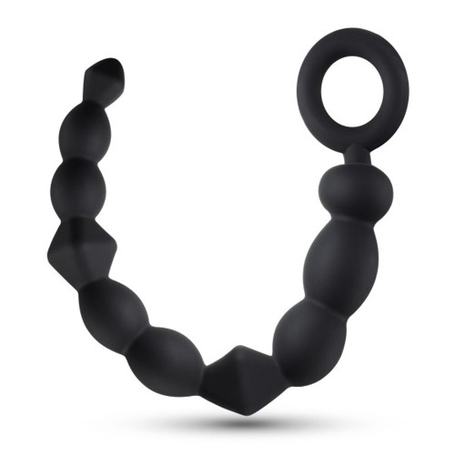 Silicone Beginner Anal Beads Black