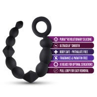 Silicone Beginner Anal Beads Black