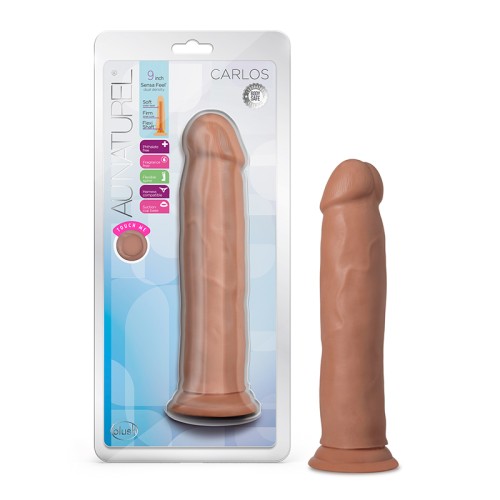 Dildo Doble Densidad Posicionable Au Naturel Carlos de 9 Pulgadas