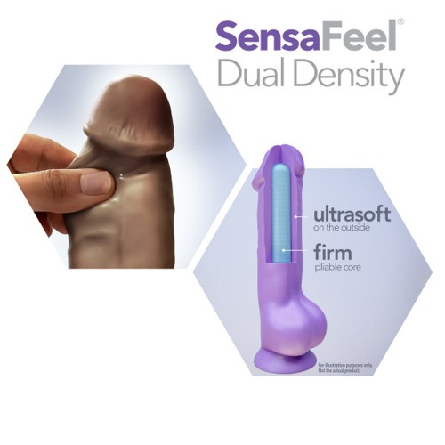 Au Naturel Jackson 9 in. Posable Dual Density Dildo Brown