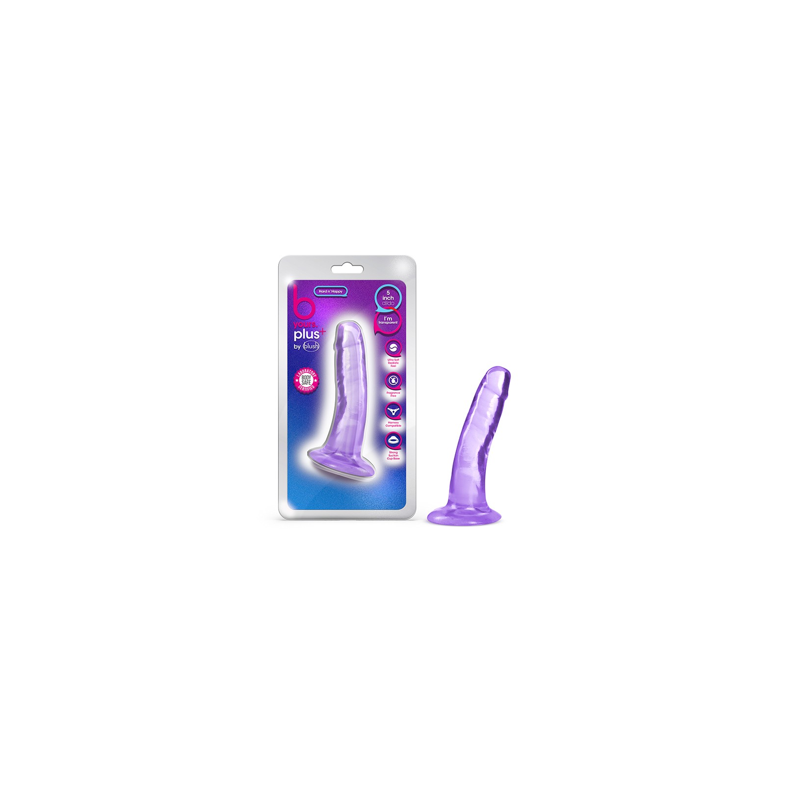 B Yours Plus Hard n' Happy 5 in. Dildo