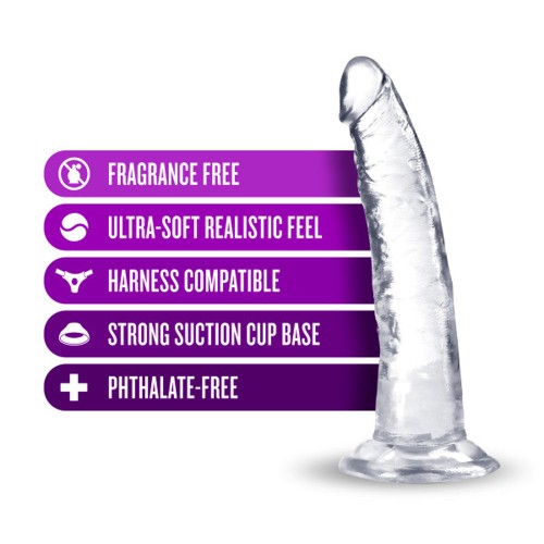 B Yours Plus Lust n' Thrust Dildo Transparente 7 in.