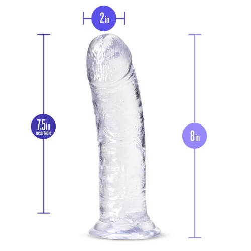 B Yours Plus Roar n Ride 8 in. Dildo Clear