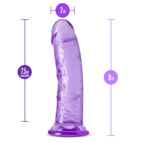 B Yours Plus Roar n' Ride 8 in Dildo Purple