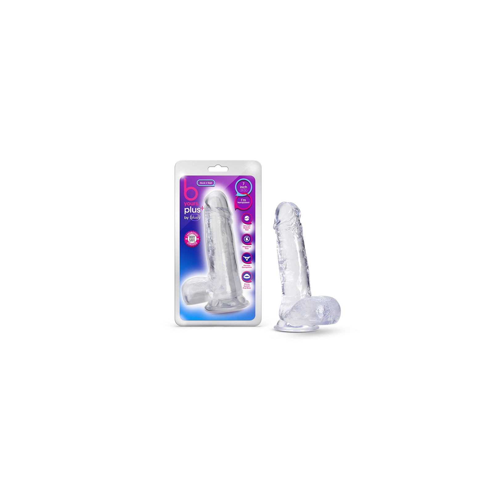 B Yours Plus 7 in. Crystal Dildo