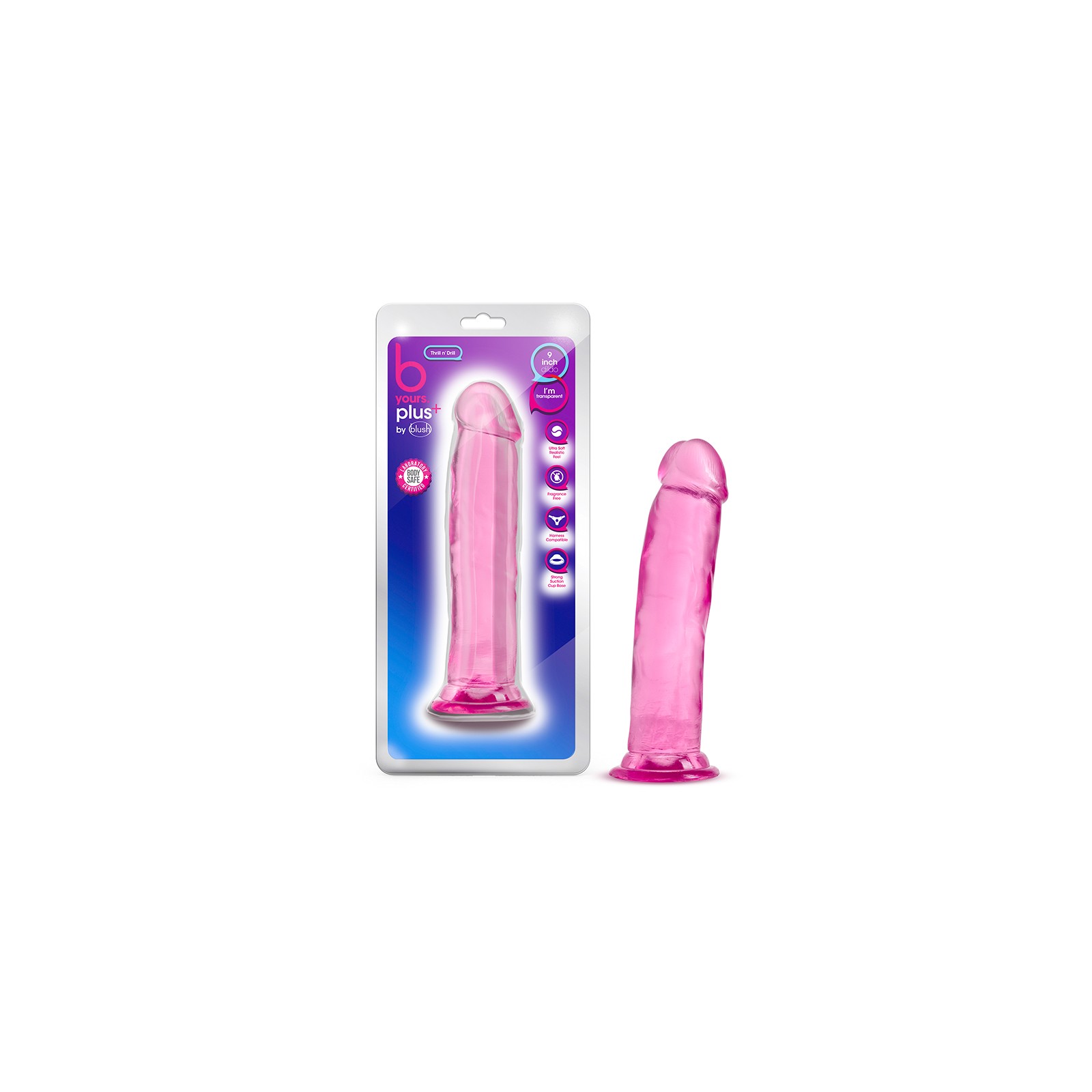 B Yours Plus Thrill n' Drill 9 in. Dildo - Discover Pleasure