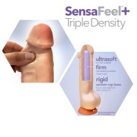 Dr. Skin Plus Triple Density Posable Dildo with Balls 9 in.