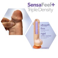 Dildo Posable de 7 pulgadas con Triple Densidad Dr. Skin Plus Beige