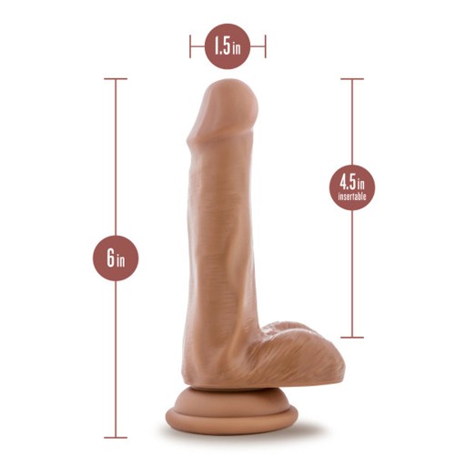 Dildo Realista Dr. Skin Plus - 6 in. Tan