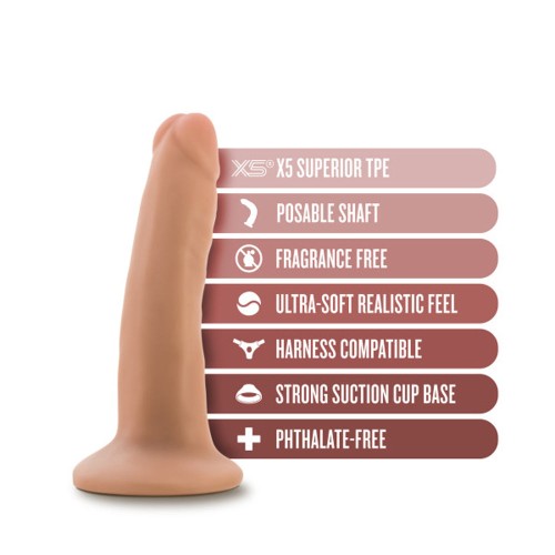 Dildo Realista de 5 in. Triple Densidad Dr. Skin Plus