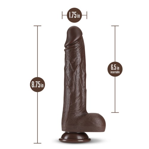 Dr. Skin Dr. Murphy 8 in. Thrusting Dildo with Balls Brown