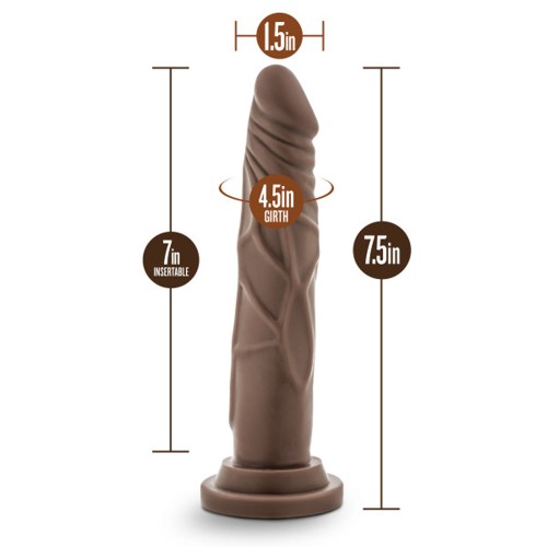 Dildo Poseable Realista Dr. Skin de 7 in. con Succión