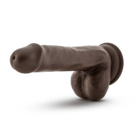 Dildo Posable Dr. Skin de 6in con Testículos para Placer Realista