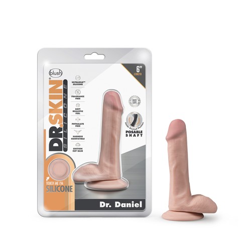 Dildo Realista de Silicona Dr. Daniel - 6" Posicionable